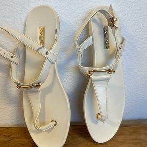 Aldo white sandals -used.
